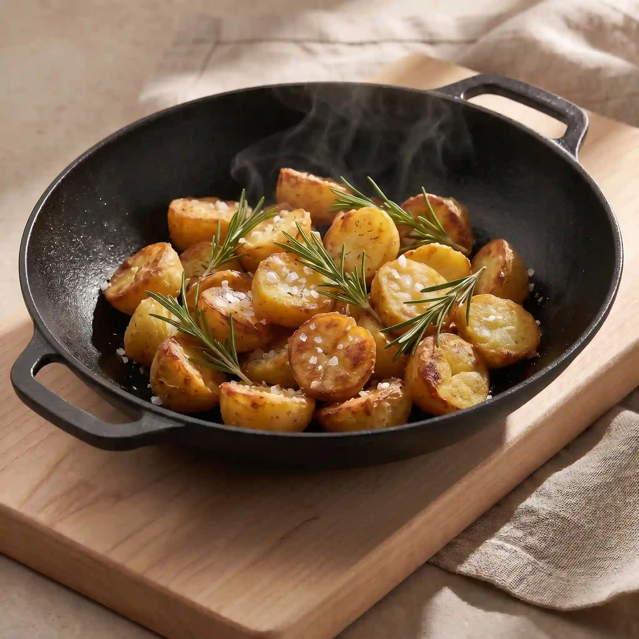 Rosmarinkartoffeln aus dem Wok