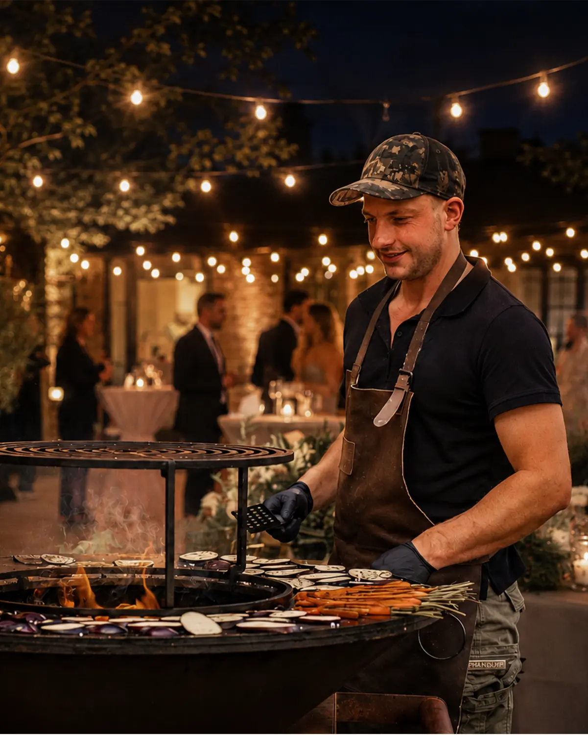 Flying-Tapas Yakitori-Spieße für eine Geburtstagsfeier